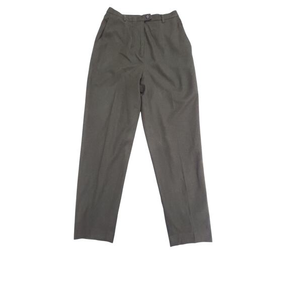 Pendelton Army Olive Green Wool Pants Lined Front Pleat Belt Loops Sz 10 - Picture 8 of 11